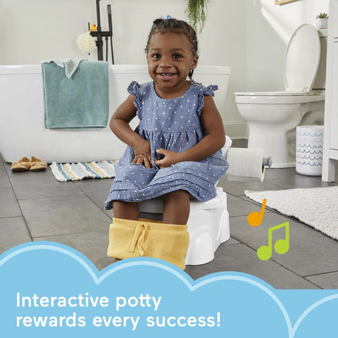 Interactive Toddler Potty Training Seat Helps Kids Breeze Through Daily Training With Realistic Flush Sounds Catchy Singalong Phrases Removable Potty Ring And Super Handy Retractable Toilet Paper Holder