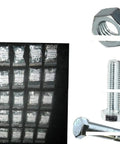 Metric Grade 10.9 And 8 Bolt Nut And Washer Assortment Kit 1496 Pieces with bolts, nuts, washers, and drywall anchors shown.
