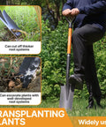 Heavy Duty 45 Inch Orange Fiberglass Handle Spade Shovel For Digging And Trenching In The Backyard Go To Beast Digging Tool