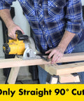 Person cutting wood with a circular saw for Custom Shed Kit With Peak Roof For Easy Backyard Storage 2x4 Frame System Includes 22 Gauge Steel Brackets Design Plans And Installation Instructions Build A 10 Ft Shed Or Combine Kits For A 22 Ft Space Lumber Not Included.