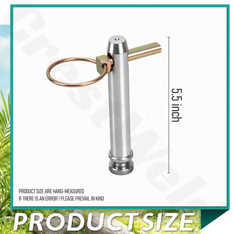 Five Pack Cat One Hitch Pin Kit with Three Quarter Inch Top Link Pins and Five and a Half Inch Length Durable Tractor Accessories