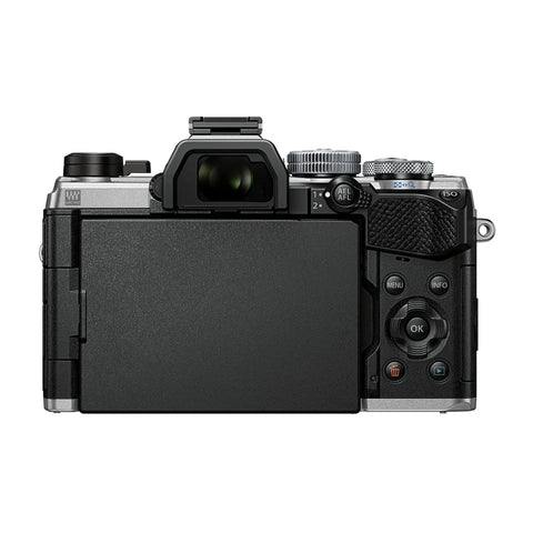 Back view of Rugged Micro Four Thirds Weather Sealed Camera with 5 Axis Image Stabilization, 50MP High Resolution Handheld Shot.
