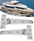 Beefy Heavy Duty 316 Stainless Steel T Shape Door Hinge For Marine Lids Hatches Compartments And Doors 6 By 3 Inch Hardware
