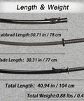 Plastic Training Katana Sword With Sheath For Role Play And Stage Performances Blunt Edge Practice Samurai Sword size details