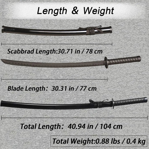 Plastic Training Katana Sword With Sheath For Role Play And Stage Performances Blunt Edge Practice Samurai Sword size details
