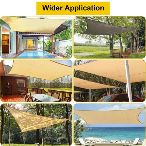 Heavy Duty Shade Sail Hardware Kit With 304 Stainless Steel Turnbuckles And Wire Ropes For Triangle Rectangle And Square Sun Shade Sails