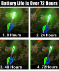 Three Pack LED Lighted Nocks For Crossbow Bolts Universal Fit With Half Moon Design Fits.285/.297/.300/.305 Green at various hours