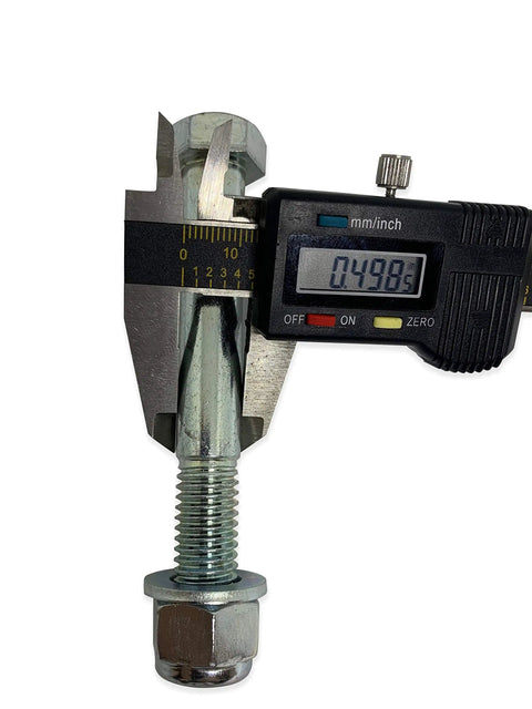 Caliper measuring bolt for Heavy Duty 4 Inch V Groove Gate Wheel For Inverted V Tracks Up To 3000 Lbs Solid Steel Sliding Wheel Bearing