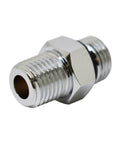Diver 9/16-18 to 1/4 NPT Male Adapter, Silver - Heavy Duty Regulator and Hose Connector for Scuba Gear, Durable Aluminum Fitting, Easy Fit Underwater Use