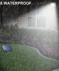JUDYSSY Solar Floodlight Outdoor with 180° Angle Lighting Adjustable and Light Sensorremote Control Led Solar Garden Flood Light in rain