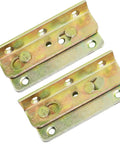 Rock Solid No Mortise Bed Rail Brackets 4 Pack Hella Sturdy Rust Proof Iron Clips For Wood Beds No Sweat Assembly Tight Grip furniture hardware.
