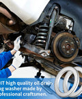 Mechanic installing Honda Transmission Fluid Drain Plug Crush Washer Replacement Gasket Pack Of 10 for Accord Civic CRV