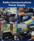 Radio setup powered by Beefy 30 Amp Benchtop Power Supply Pro Grade Regulated AC To DC Converter With Adjustable options