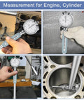 Dial Indicator Bore Gauge Set 2 To 6 Inches With 0.001 Inch Precision, used by mechanic for cylinder measurement.