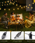 Outdoor String Lights Hanging Globe Patio Lights With 50 G40 Shatterproof Bulbs And Two Spare No Fuss Plug And Play Waterproof strand.