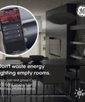 Effortless Install Paddle Dimmer Smart Switch With Matter Ready Wiring And Alexa Support For Smooth Lighting Control Dead Simple Neutral Hook Up And Custom Scenes For Traditional Bulbs with smartphone showing lighting controls.