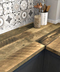 Brown Wood Contact Paper Peel And Stick Countertop Vinyl Wrap Waterproof Wood Grain Wallpaper For Kitchen Cabinets And Tables Removable Self Adhesive Roll Perfect For DIY Countertop Makeovers No Mess Installation 15.8 by 394 Inches on kitchen counter.