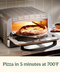 Indoor Pizza Oven For Home Use That Bakes 12 Inch Pizzas In Minutes, Countertop Electric Oven, pizza baking on 12.5 inch stone