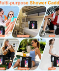 Multi-scene use of Must Have Dorm Room Shower Caddy For Guys And Gals Quick Dry Mesh Organizer with Elastic Pockets