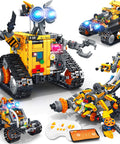 Rad 4 In 1 Robotic Building Kit for Kids and Adults With Remote and App Control, showing all 4 models built with 588 pieces.
