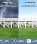 Heavy Duty 20x40 Ft Party Tent With Removable Sidewalls, 7 Carry Bags, Outdoor Canopy Gazebo For Parties Under rain and sun