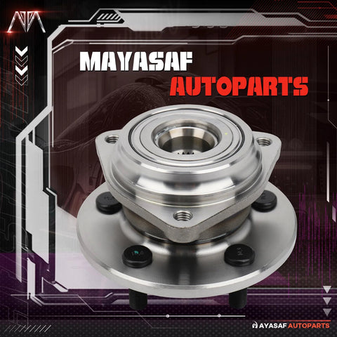 2 Pack Front Wheel Hub Bearing Assembly With ABS For Jeep Cherokee 1991 Through 1998 Comanche 1990 Through 1992 Grand Cherokee 1993 Through 1998 Wrangler 1990 Through 1995 Wagoneer Cherokee 1990 Grand Wagoneer 1993 Heavy Duty Replacement shown on display