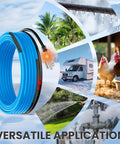 80 Ft 120 V Self Regulating Pipe Heating Cable For Freeze Protection Keeps Water Flowing Down To -40F For Metal And Plastic Pipes Energy Saving Heat Tape With 3 Ft Power Cord Included in versatile application settings