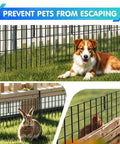 No Dig Fence For Dogs And Small Pets 28 Ft Long 17 In High Metal Barrier Panels With 1.2 Inch Gap Guard for gardens