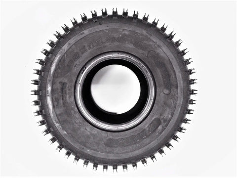 Side view of 20x11-8 ATV Tire P336 Tubeless 4 Ply Construction With All Terrain Traction And Grip For Quad Bikes Rugged
