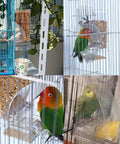 Top Tier No Mess Bird Feeder Set That Keeps The Cage Crisp Includes Cozy Perch And Crystal Clear Acrylic Hopper ideal for parakeets