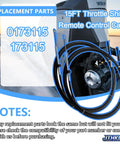 15 Foot Throttle Shift Remote Control Cable For Outboard Engines Including Evinrude OMC BRP Ficht 1979 2025 Replace OE 0173115 173115