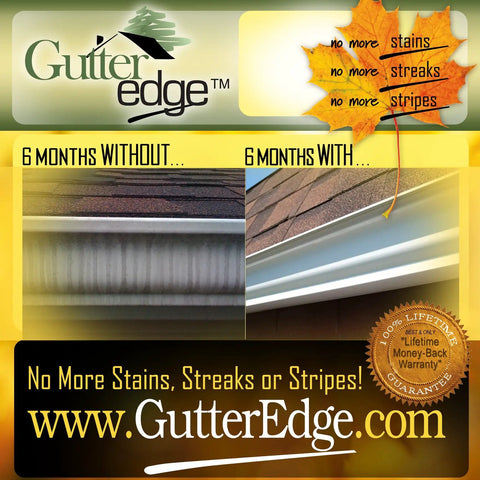 Gutter Cleaner And Stain Remover Citrus Scented 32 Ounce Bottle That Packs A Punch Non Toxic All Natural Formula before and after use