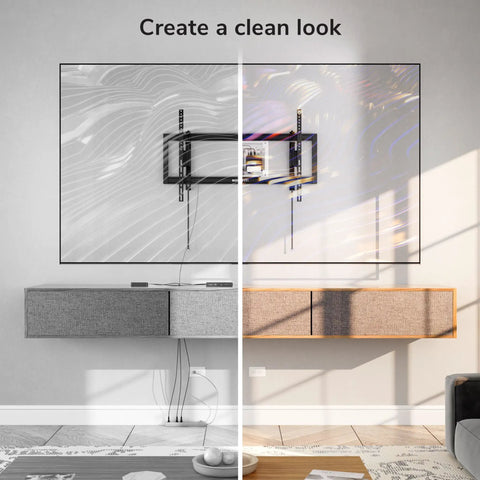 Recessed In Wall TV Media Box With Ventilated Cooling To Hide Streaming Boxes And Routers For A Straight Fire Media Setup Supporting Up To 22 Lbs For A Clean Cable Tangle Free Install, showing tidy setup with minimal cables.