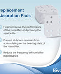 Replacement Humidifier Filters 10 Pack With Mineral Absorption Pads For LV600S LV600HH OasisMist450S image showing absorption pads