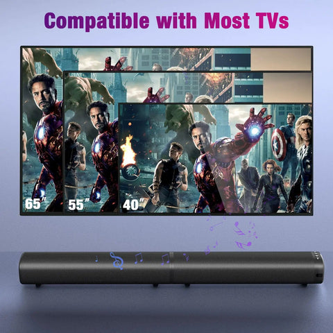 Powerful 100W Sound Bar You Can Split Into Two Towers For Real Movie Night With Bluetooth 5.3 ARC Optical And AUX Detachable