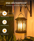 4 Pack Solar Lanterns Outdoor Lights For Garden And Patio, Upgraded Waterproof Hanging Solar Powered Lanterns With 2700K Warm LED