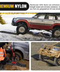 Tough As Nails Off Road Recovery Traction Boards With Built In Jack Lift Base for vehicles in snow and sand terrain.