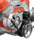 Beefy Big Block Chevy BBC Alternator And Power Steering Pump Bracket Kit For Electric Water Pump With Included Alternator USA Made