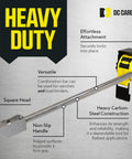 40.5 Inch Winch Bar For Flatbed Trailers And Trucks With Extra Long Non Slip Handle, Bolt On Or Weld Style Deep Storage Winch