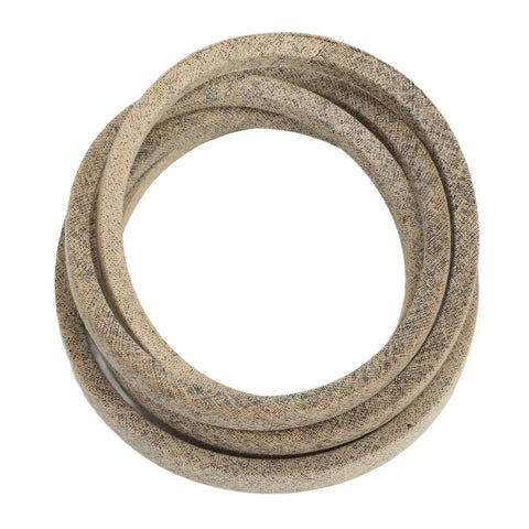 Tractor Transmission Drive Belt Neoprene Replacement GX20006 Direct Fit Easy Install For Lawn Tractors And Riding Mowers Stable Power Transfer Durable Wear Resistant Belt Fits D110 D120 D130 D140 D150 D160 D170, coiled beige neoprene belt