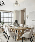 Dining room with Modern Ceiling Light Fixture With Clear Glass Shade Three Light Brushed Nickel Semi Flush Mount