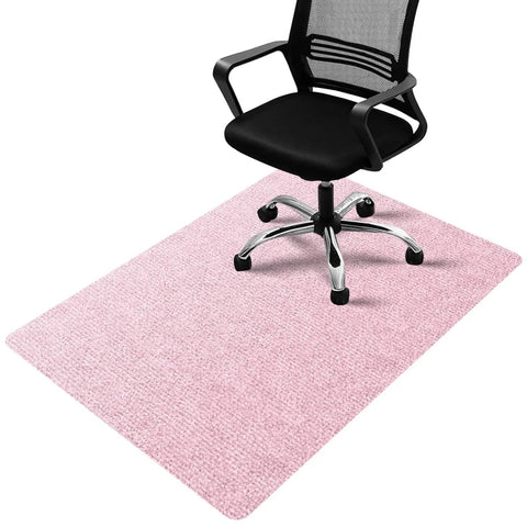 Non Slip Office Chair Mat For Hardwood Floors 48 By 36 Inches Large Pink Floor Protector under a rolling chair