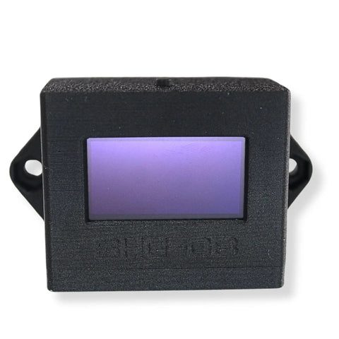 Bass Enthusiast Friendly SPL Meter For Real Time Readouts From 120 to 180 dB Across 10 to 100 Hz With One Point Three Inch OLED Display Fast Response Ideal For Car Audio And Home Theater Bass Junkies, black unit front view