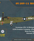 1/144 OV-1 Mohawk Military Aircraft Model Kit Starter Kit With 69 Plastic Parts Easy To Assemble Length 86.5 Millimeters Wingspan 88.9 Millimeters Ideal For Collectors And Hobbyists Chasing A Realistic 1/144 Scale Aviation Build