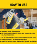 Spray Foam Gun Cleaner And Uncured Polyurethane Foam Dissolver 12.3 Oz 1 Pack For Quick Cleanup Of Insulation Guns instructions