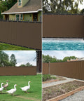 Privacy Fence Screen 6 Foot By 50 Foot Heavy Duty 170GSM HDPE Mesh Delivers 95 Percent Backyard Privacy With Reinforced Edges