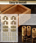 Small Eight Millimeter Hidden Brass Barrel Hinges For Keepsake Boxes Includes Installation Tools Built To Last Rust Resistant