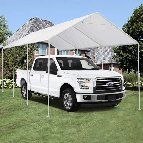 Truck under Heavy Duty Tarp 10x20 Ft Tarpaulin With 48 Ball Bungee Cords Waterproof Tear Resistant Cover Grommets