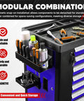 Magnetic Toolbox Tray Organizer Set 4 Piece With Shelves And Holders For Cabinet Side Shelf Storage Van Workshop Installed