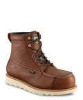Wingshooter ST Waterproof 6 Inch Non Metallic Safety Toe Work Boot For Men Amber 7.5 EE Wide Slip Resistant